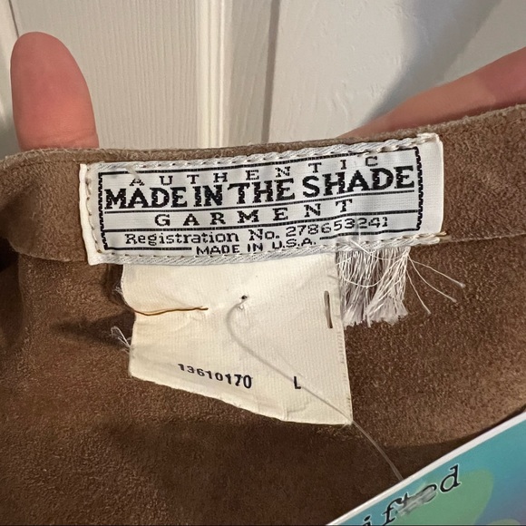 Vintage Authentic Made In The Shade Country Western 100% Leather Fringe Vest - Picture 3 of 3